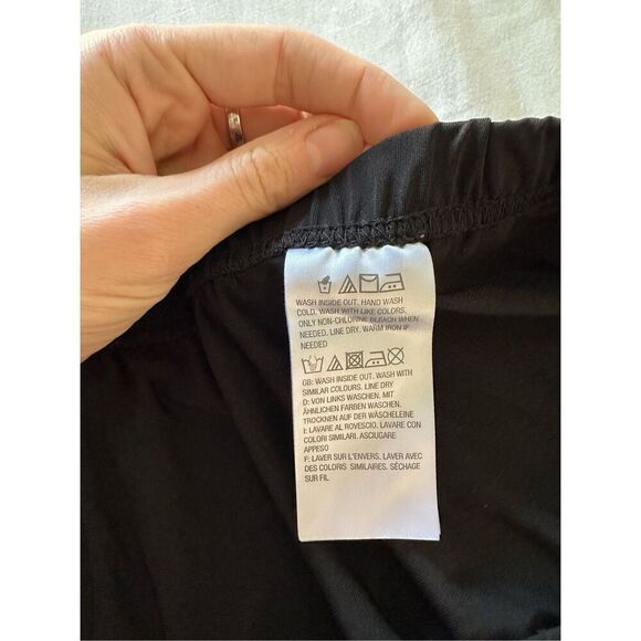 Bob Mackie Pants Black Wide Leg Pull On Stretch Casual Basic 3x - Picture 6 of 10